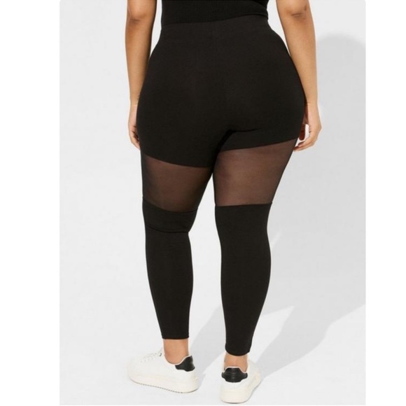 TORRID NWT Full Length Signature Waist Cat Neon Thread Leggings Halloween - Picture 6 of 7